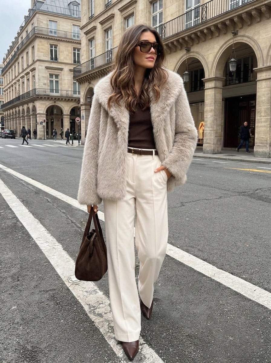 Celeste Fur Short Coat