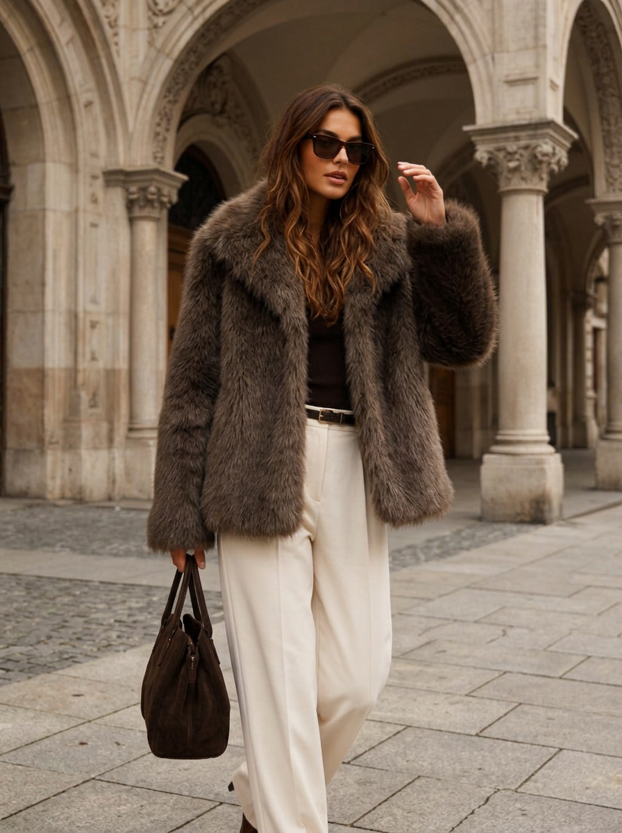 Celeste Fur Short Coat