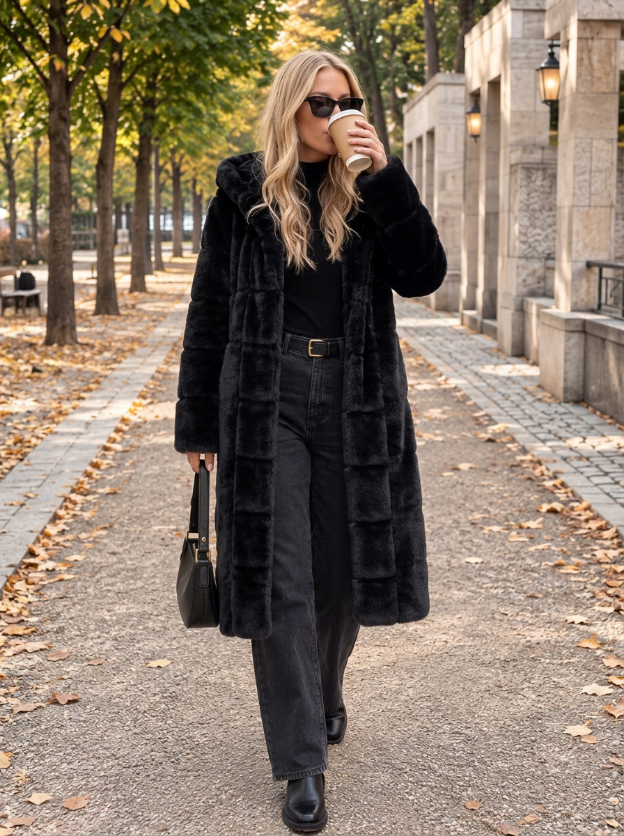 Celeste Fur Long Coat