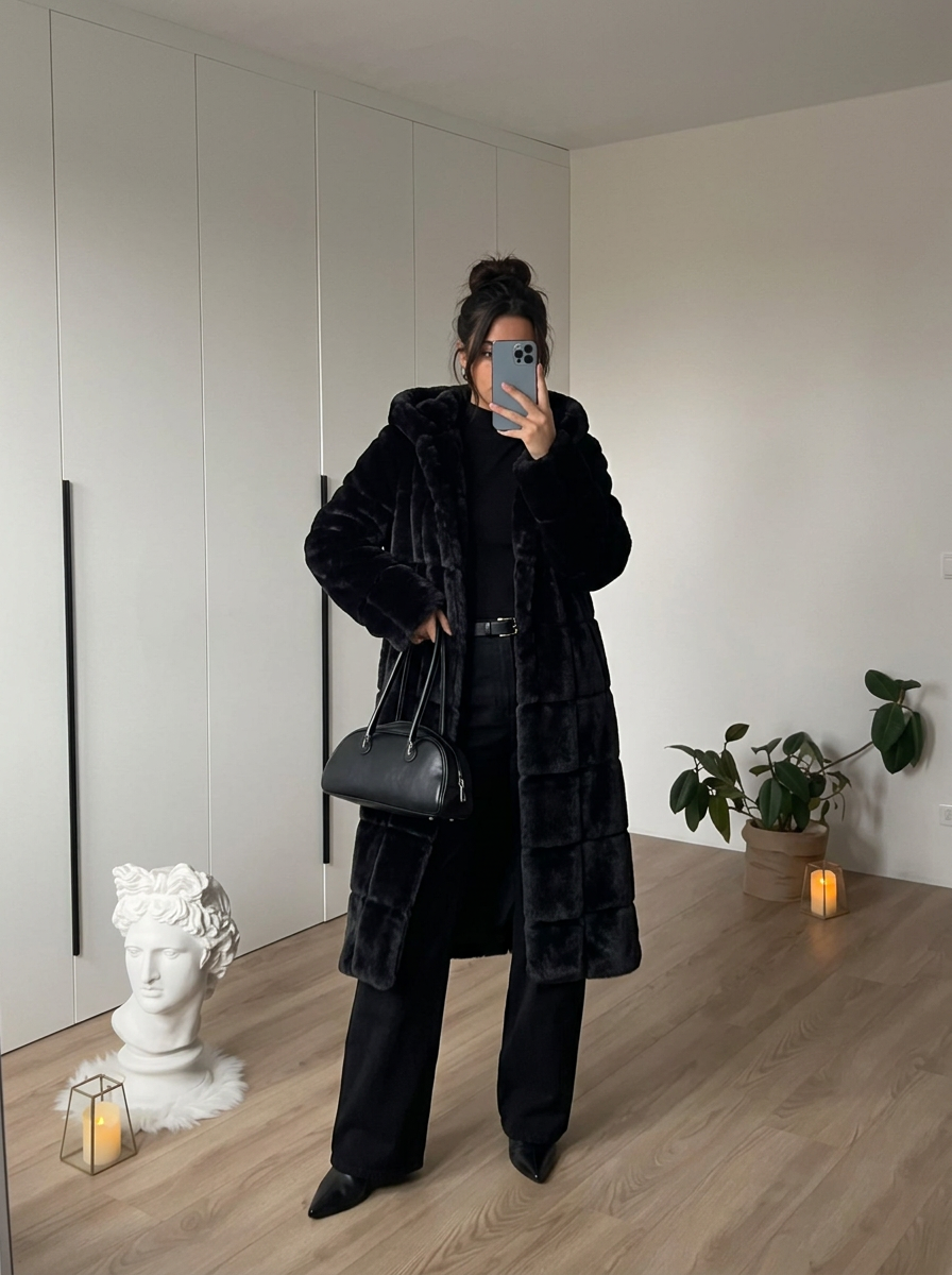Celeste Fur Long Coat