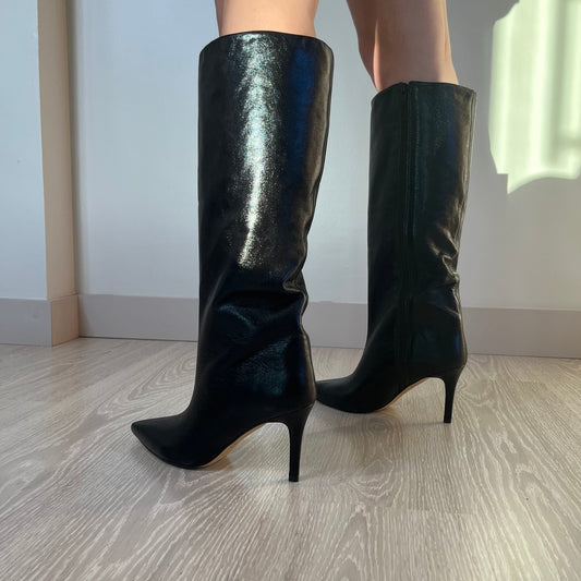 Black Knee-High Boot