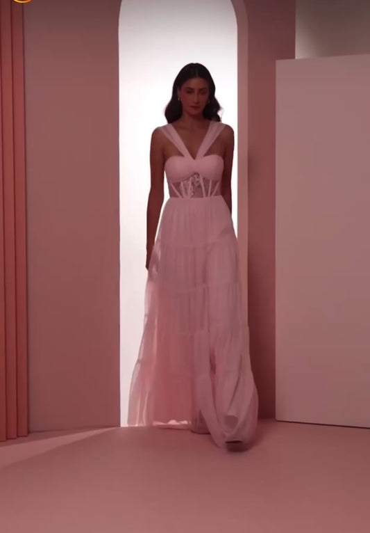 Tulle Maxi Long Dress
