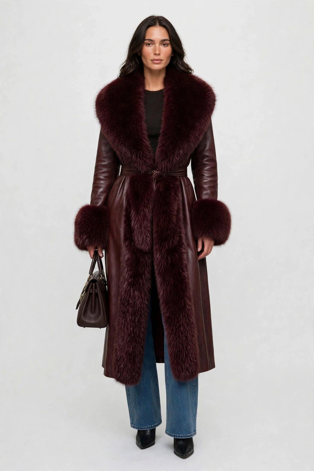 Regal Fur-Trim Coat