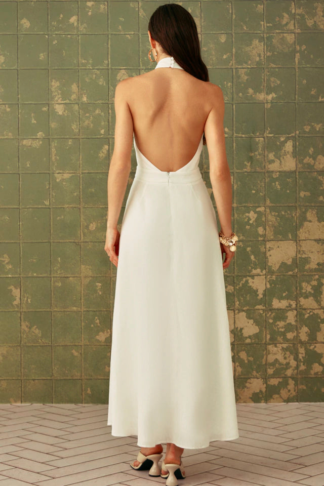 Adriane Linen Midi Dress